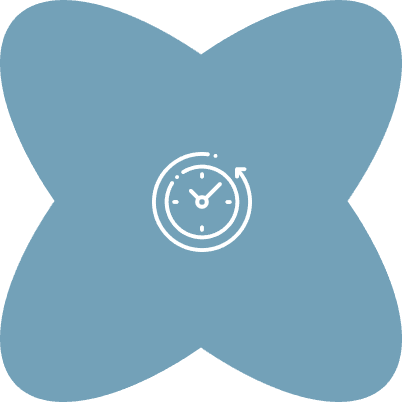 Clock representing quick service